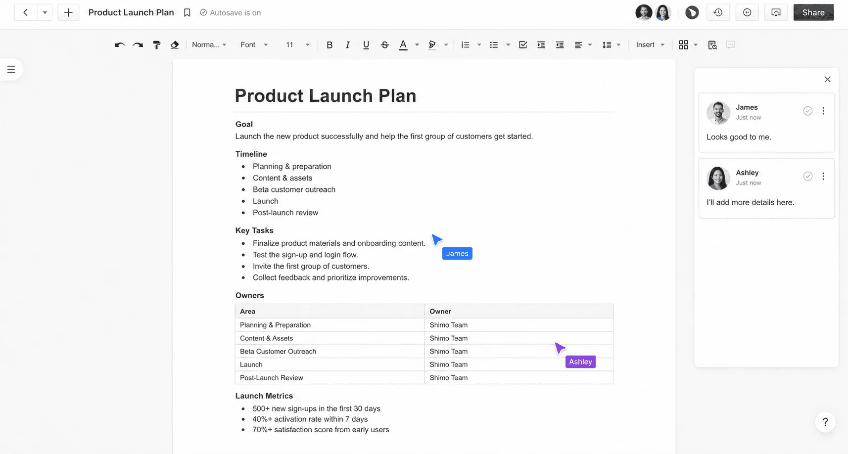 ShimoDocs workflow preview: Build a team knowledge hub.